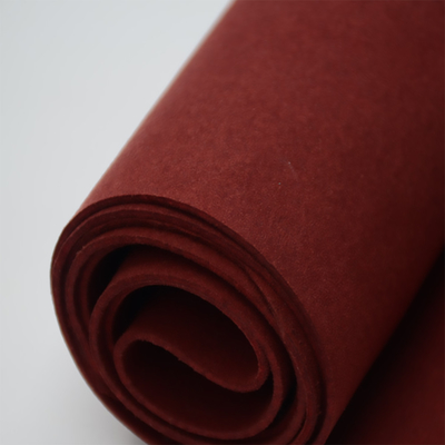 Matéria têxtil de couro da camurça de Mildewproof da tela de Microfiber do vermelho de tijolo do plutônio do GV para a mobília